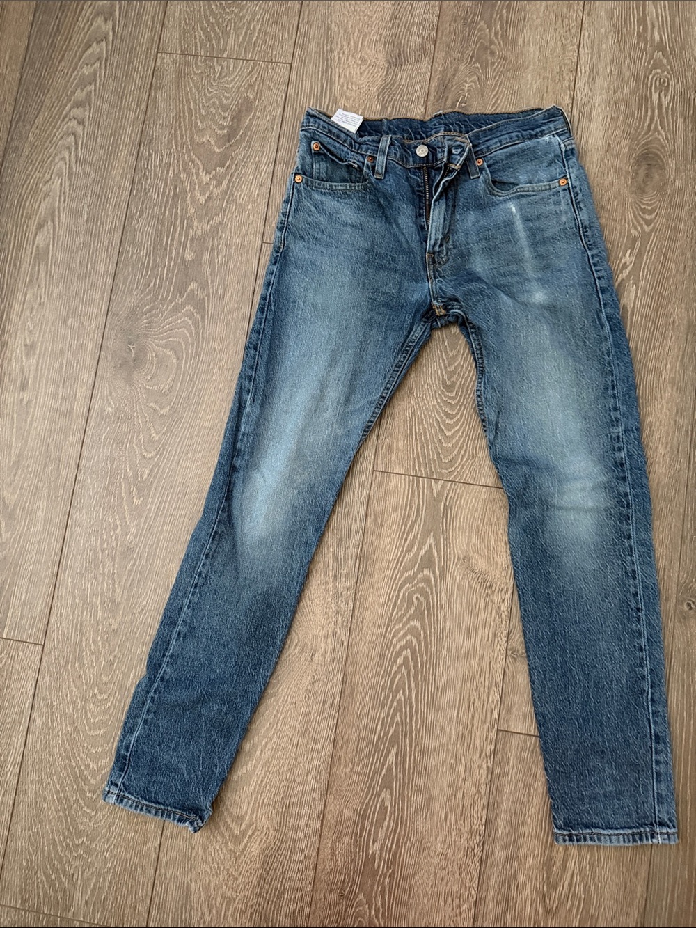 Levi's Men's Washed Blue Slim Straight Jeans